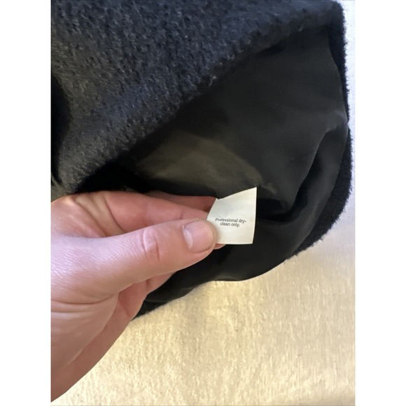 J. Crew Black Wool Mohair Thick Double Breasted Peacoat, Size Small S - Picture 13 of 13